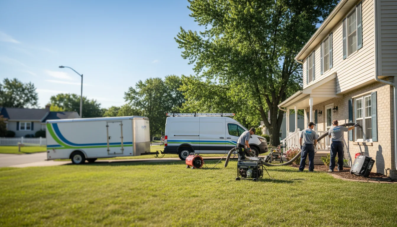 Flooded Basement Restoration And Cleanup With Repair in La Salle, MI near me